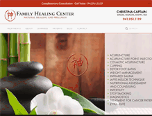 Tablet Screenshot of familyhealingcenter.com